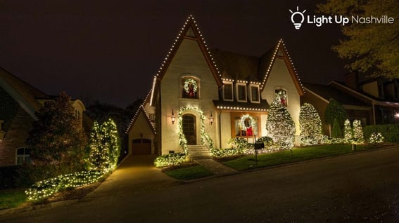 Holiday lighting in Brentwood, TN