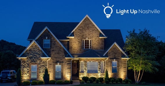 Outdoor lighting that increases curb appeal by Light Up Nashville