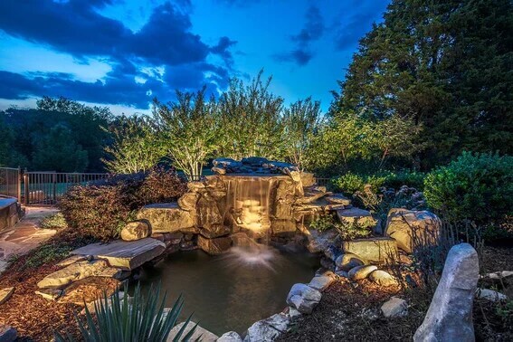 Increase Home Security with Outdoor Lighting - Water fountain (1) (1)
