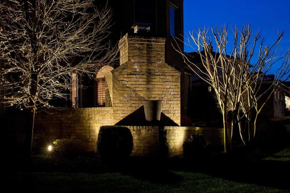 Outdoor Lighting Techniques - fireplace